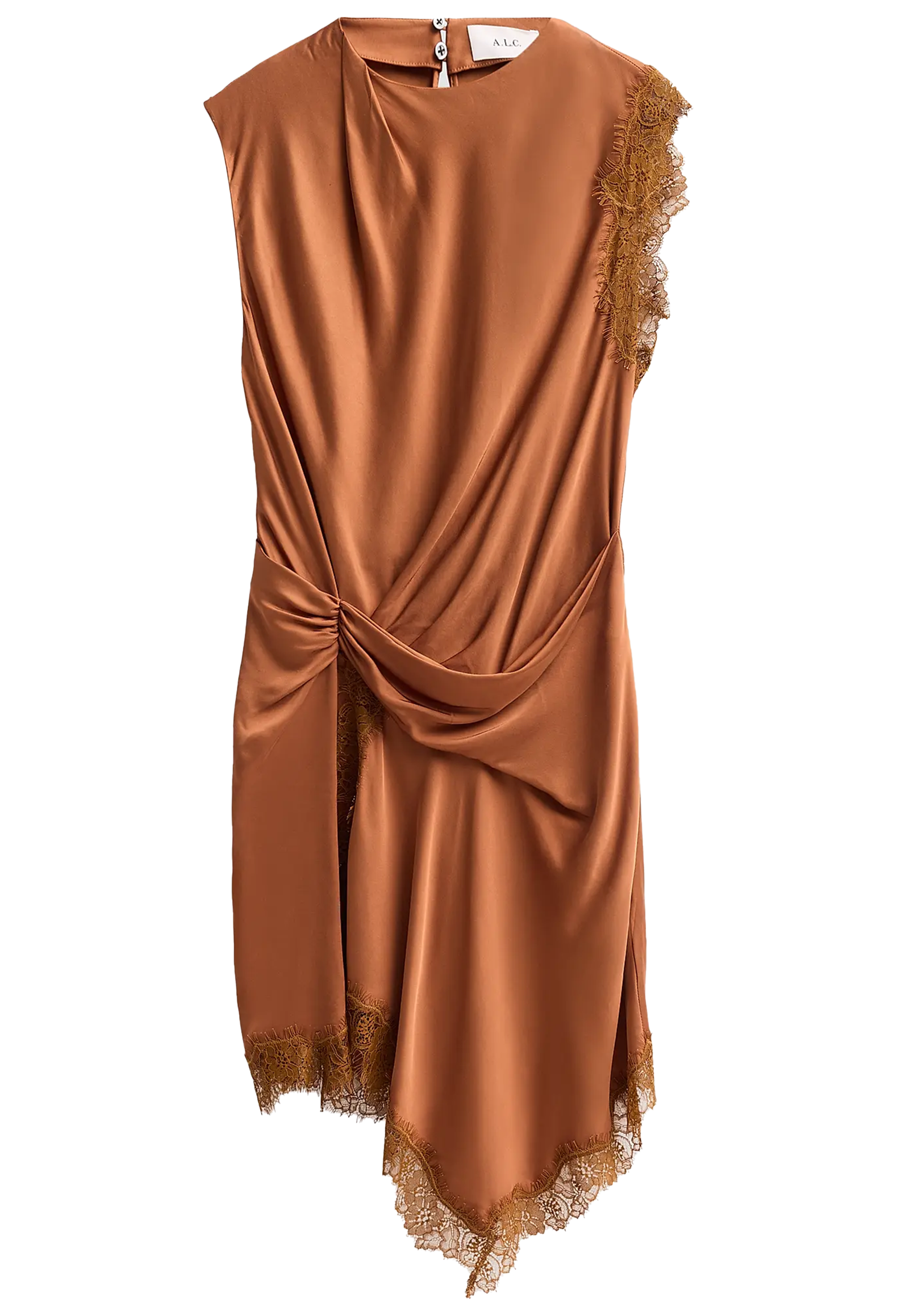 Dion Dress - Size 2 - Light Chestnut / Light Chestnut - Women's Dresses Casual