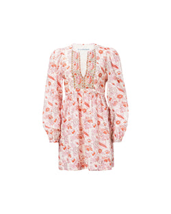 Winslow Long-Sleeve Camellia Mini Dress