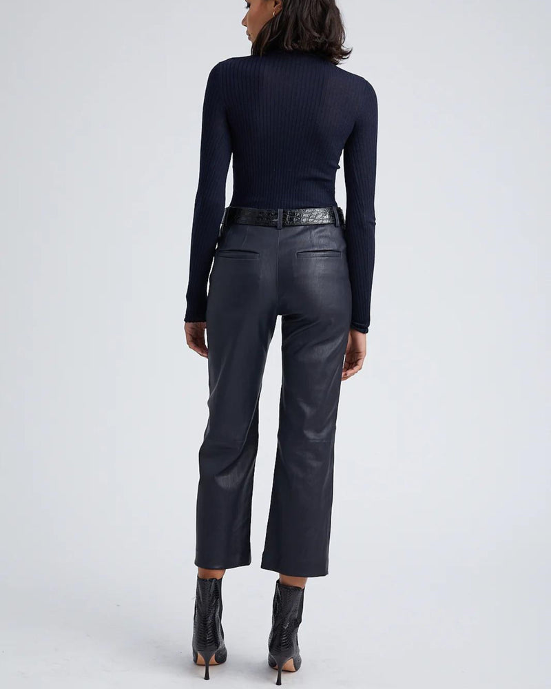 Leather Lowrise Trousers