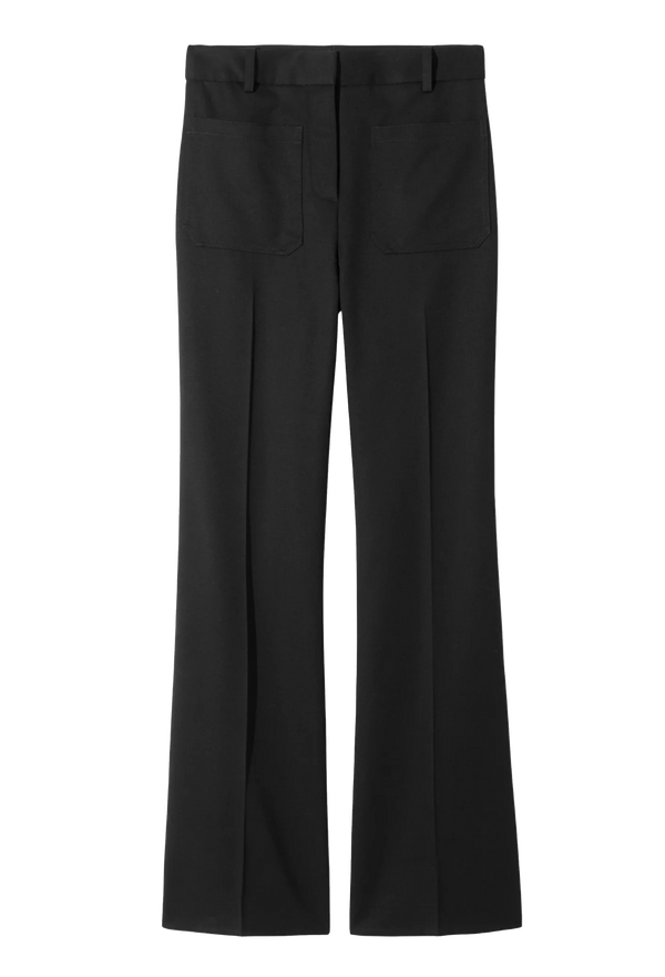 Black pants on a white background