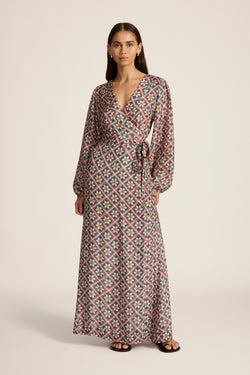 Luna Maxi Wrap Dress