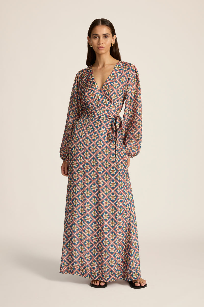 Luna Maxi Wrap Dress