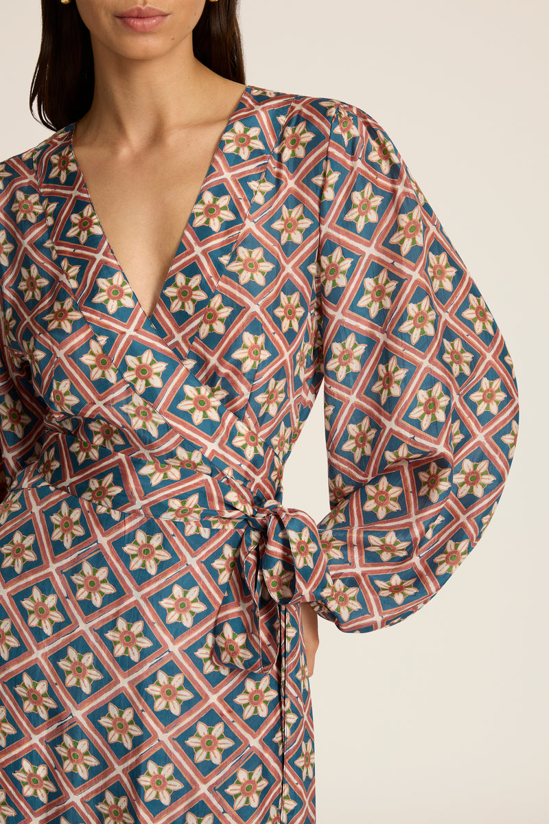 Luna Maxi Wrap Dress
