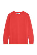 Red sweater on a white background