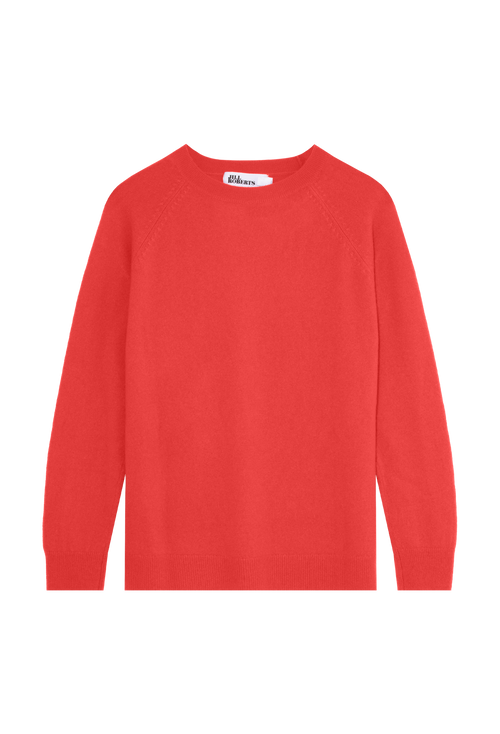 Red sweater on a white background