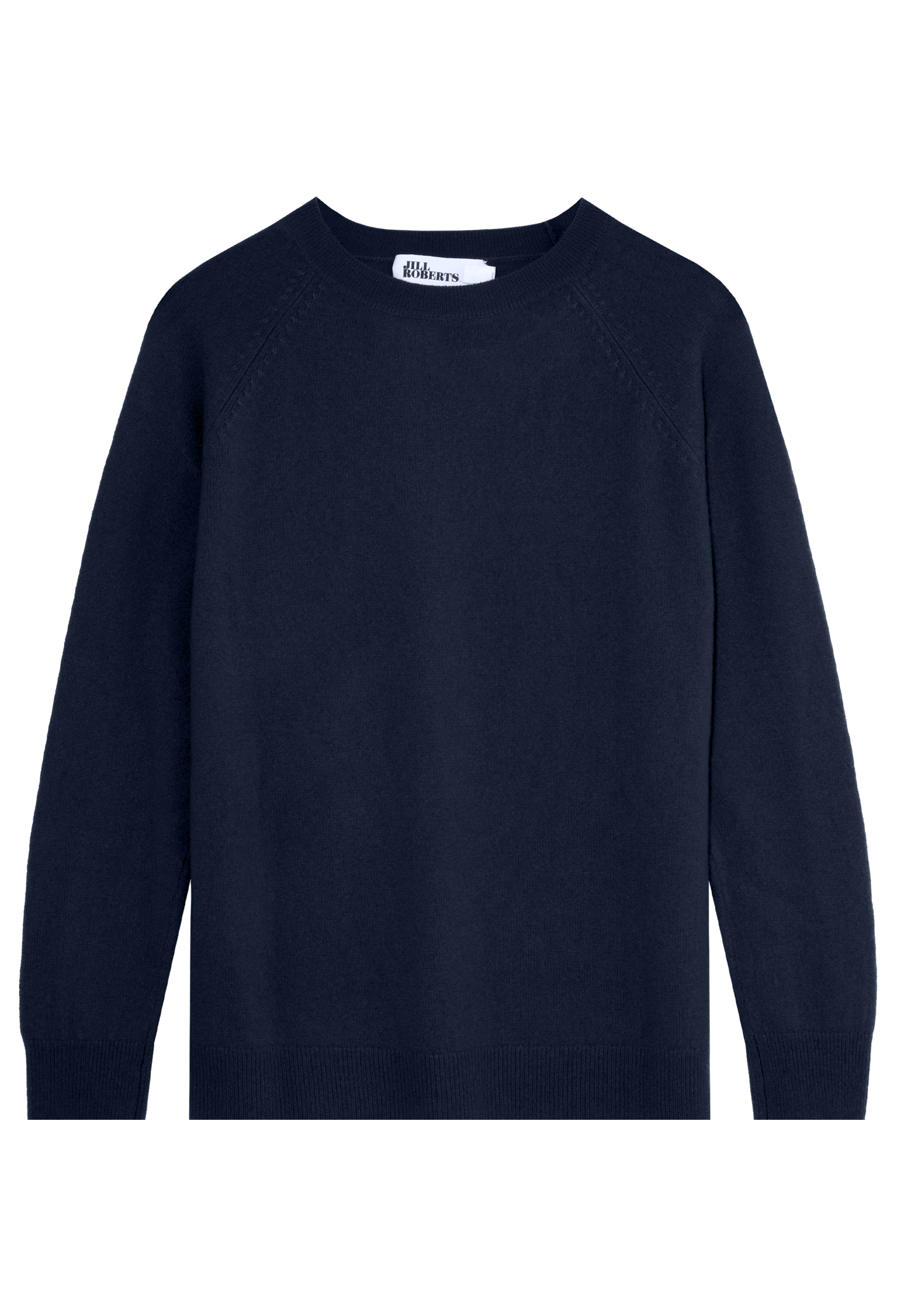 Navy blue sweater on a transparent background