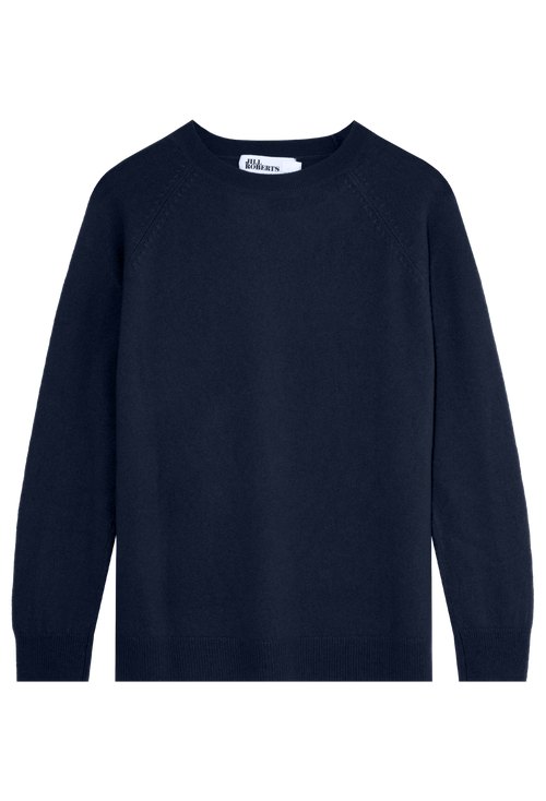 Navy blue sweater on a transparent background