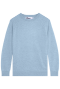 Light blue sweater on a white background