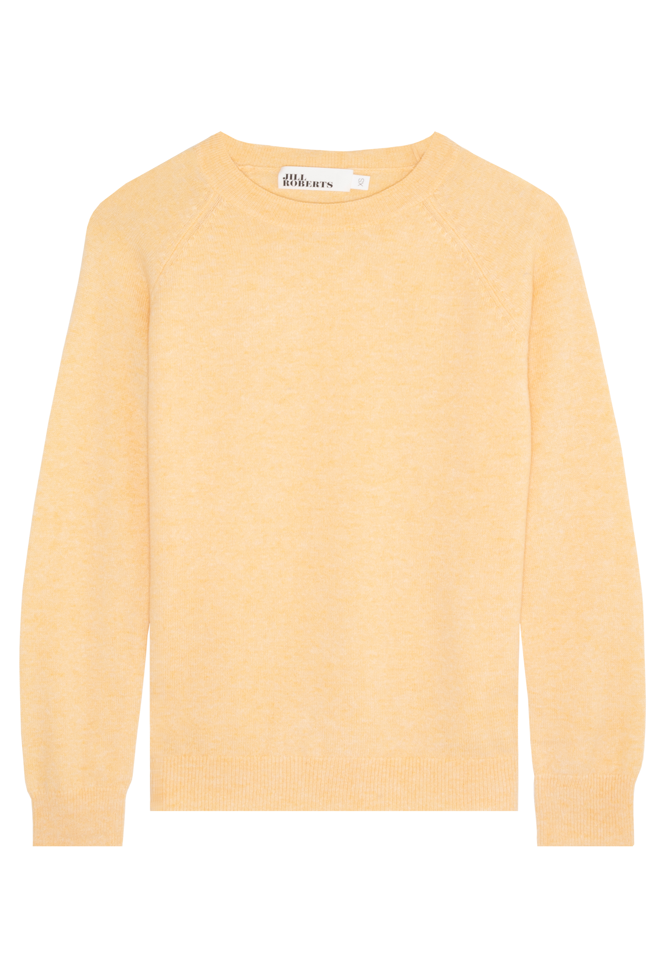 Yellow sweater on a white background