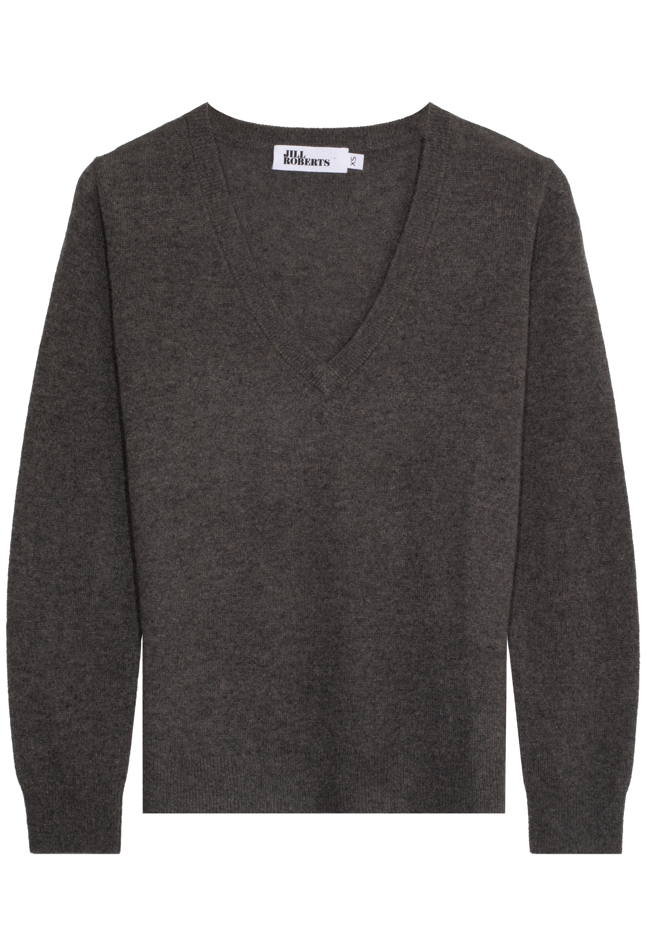 Dark gray sweater on a white background
