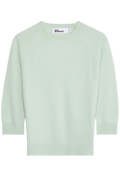 light mint bracelet sleeve raglan sweater on a white background