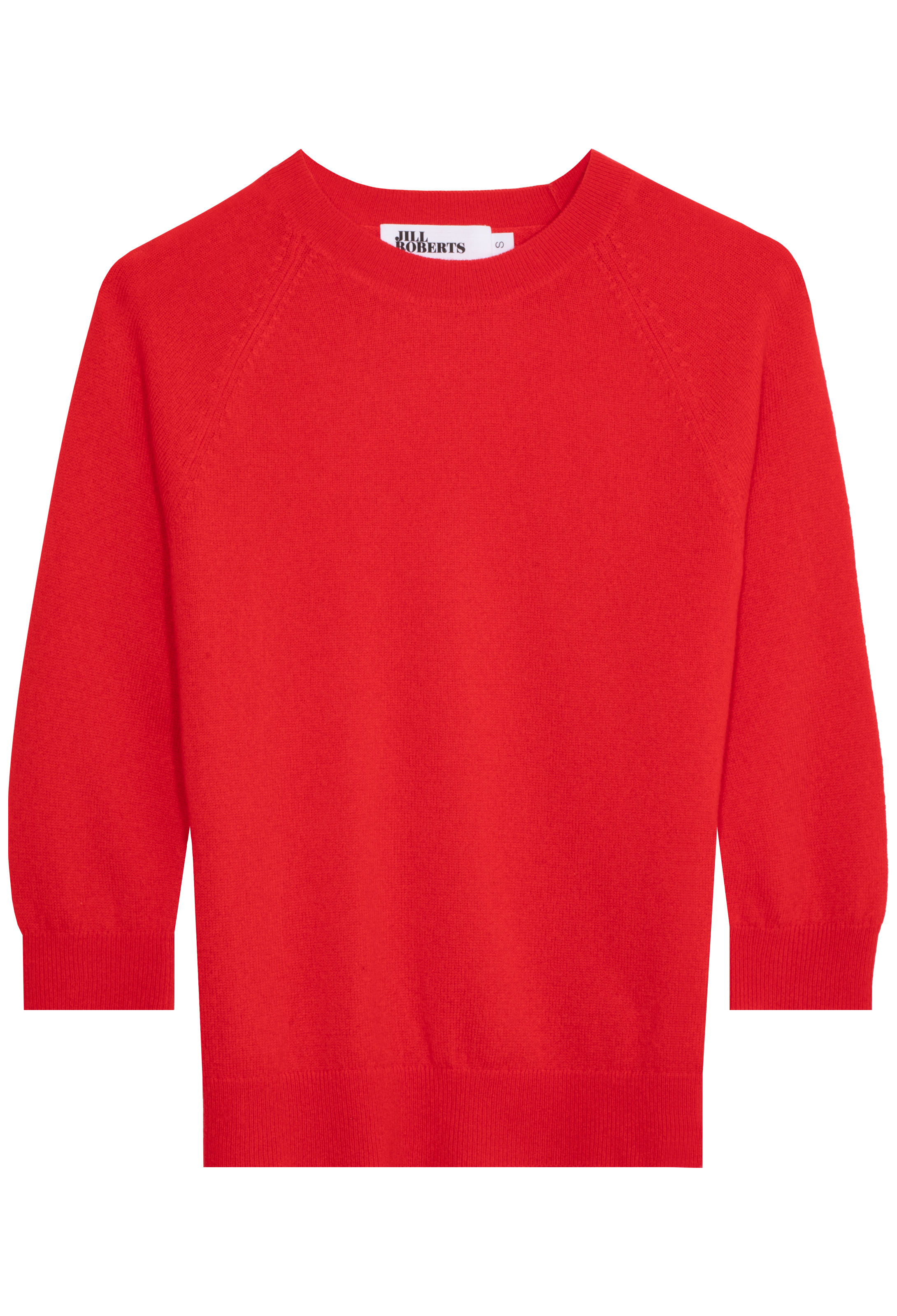 Red sweater on a white background