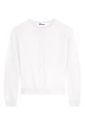 White cardigan on a white background