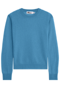 Blue sweater on a white background