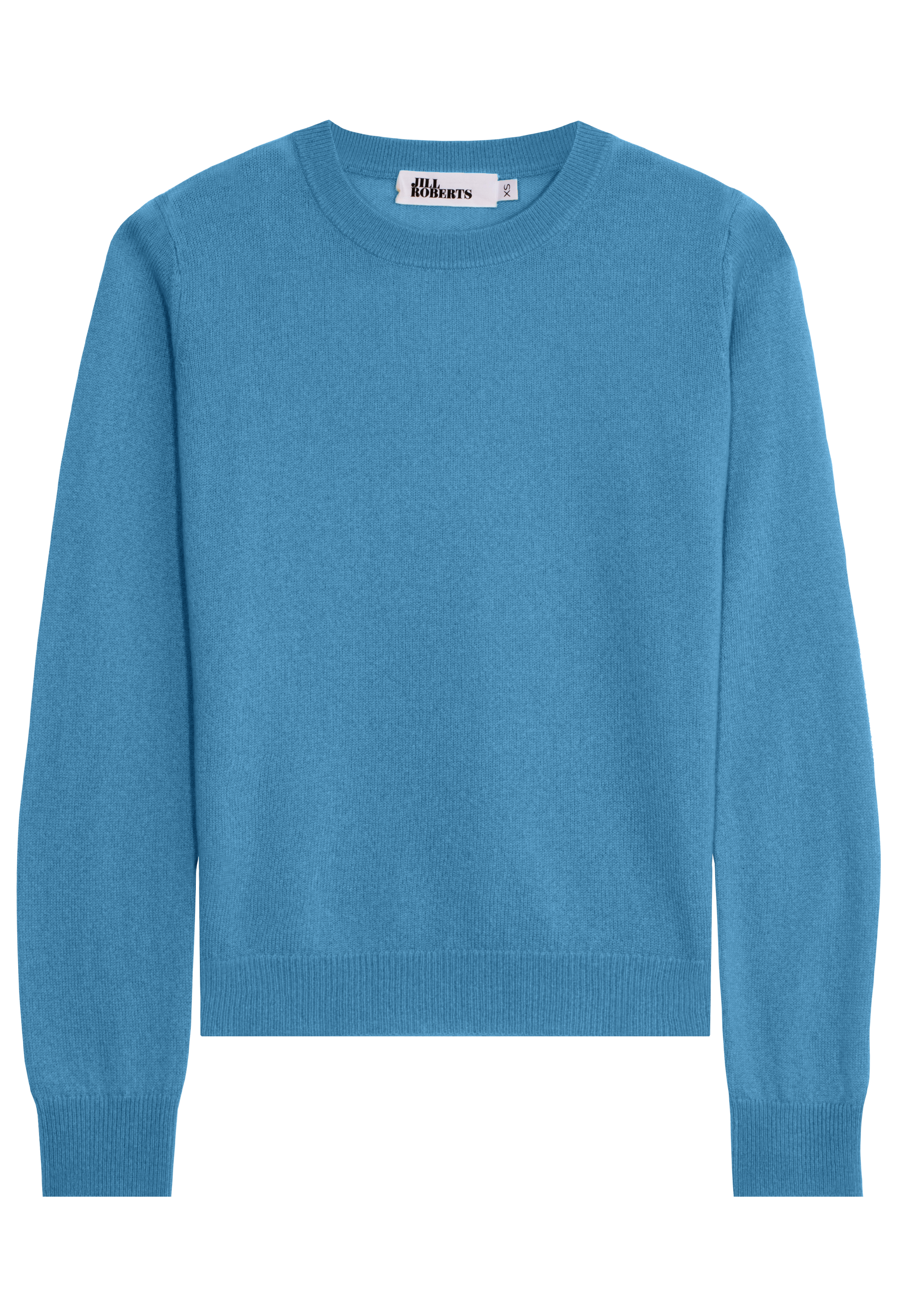 Blue sweater on a white background
