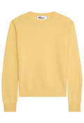 Yellow sweater on a white background