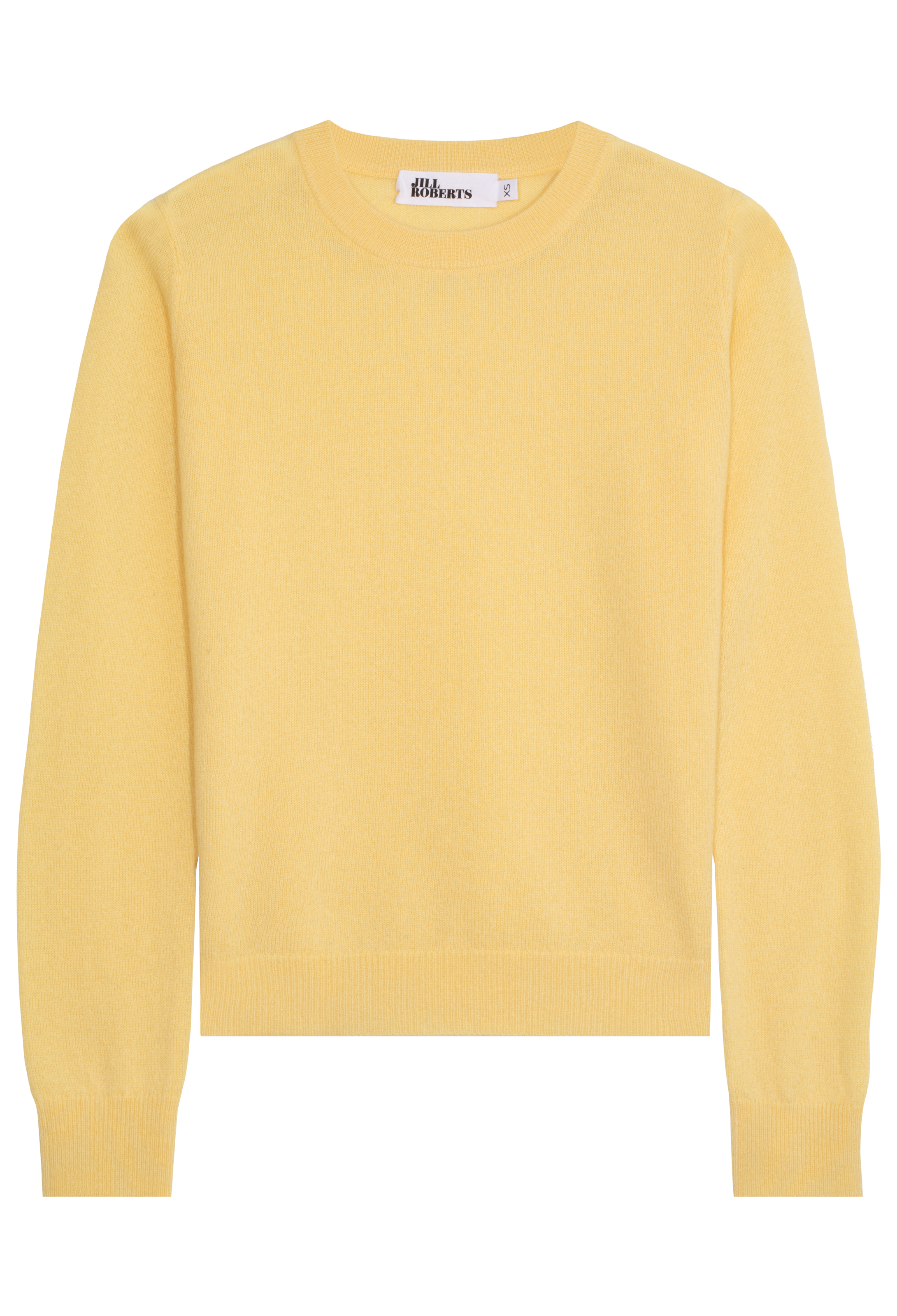 Yellow sweater on a white background