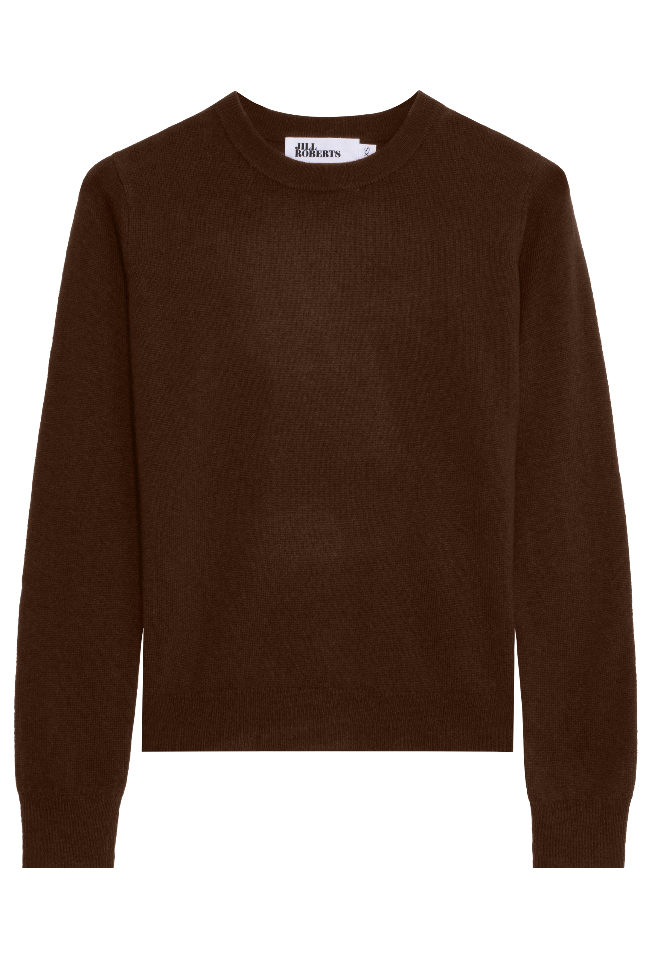 Brown sweater on a white background