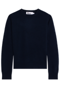 navy sweater on a white background