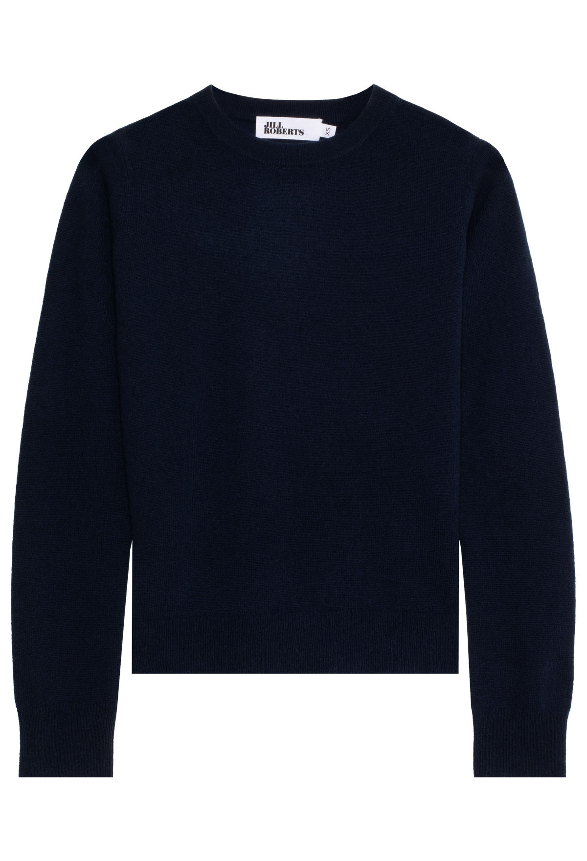 navy sweater on a white background