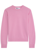 Pink sweater on a white background