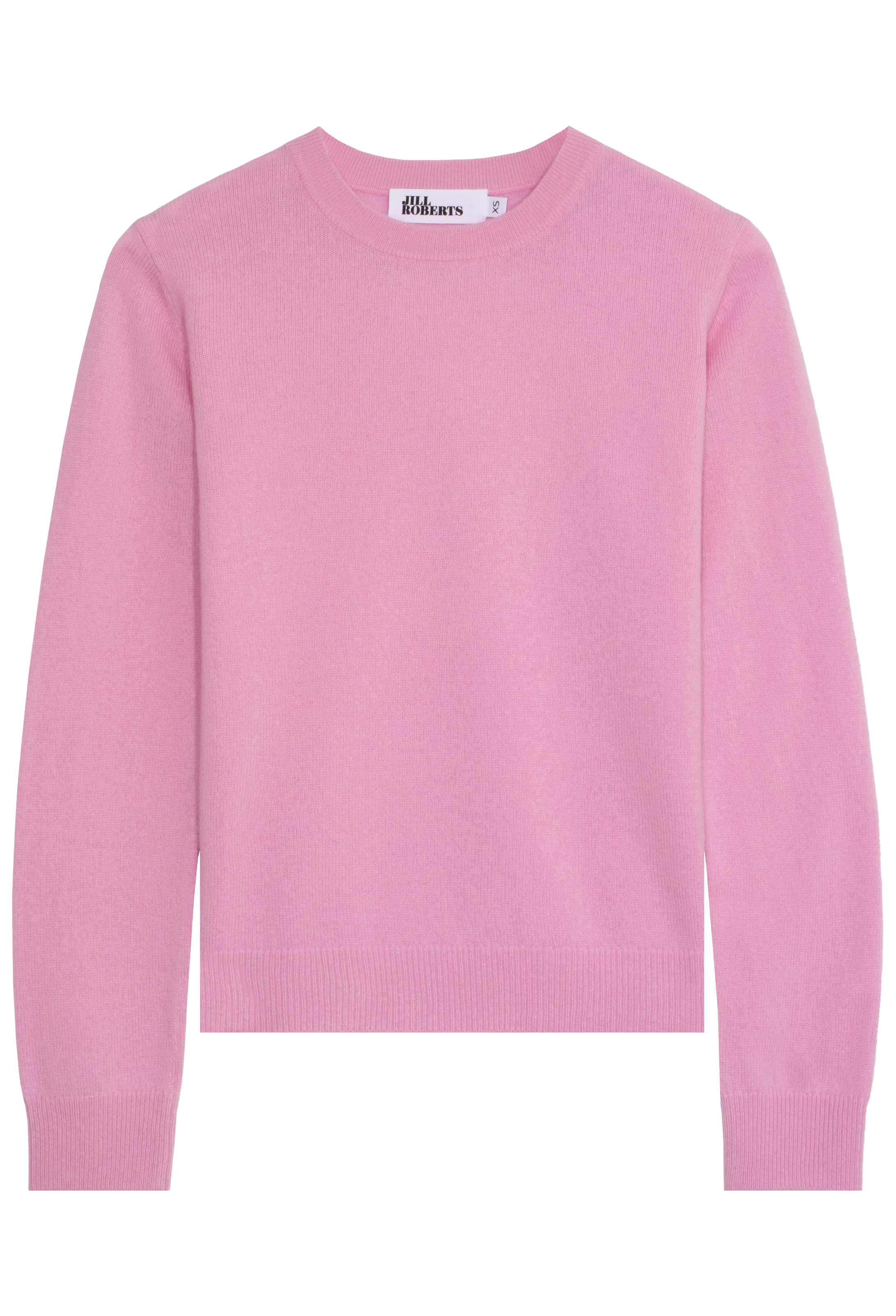 Pink sweater on a white background