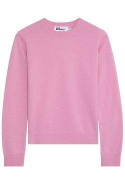 Pink sweater on a white background