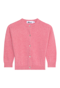 pink cardigan on a white background