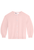 Pink cardigan on a white background