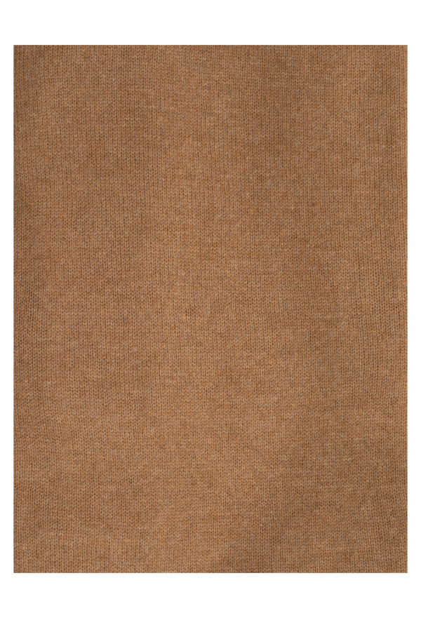 folded light brown scarf