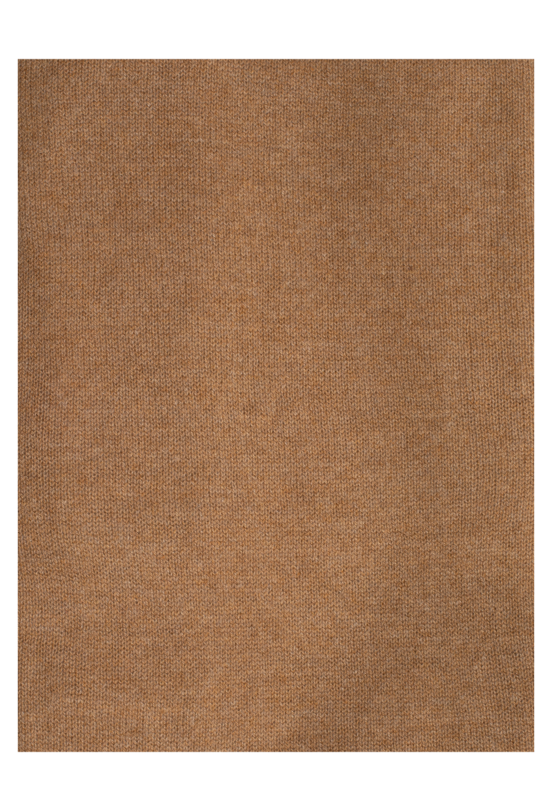 folded light brown scarf