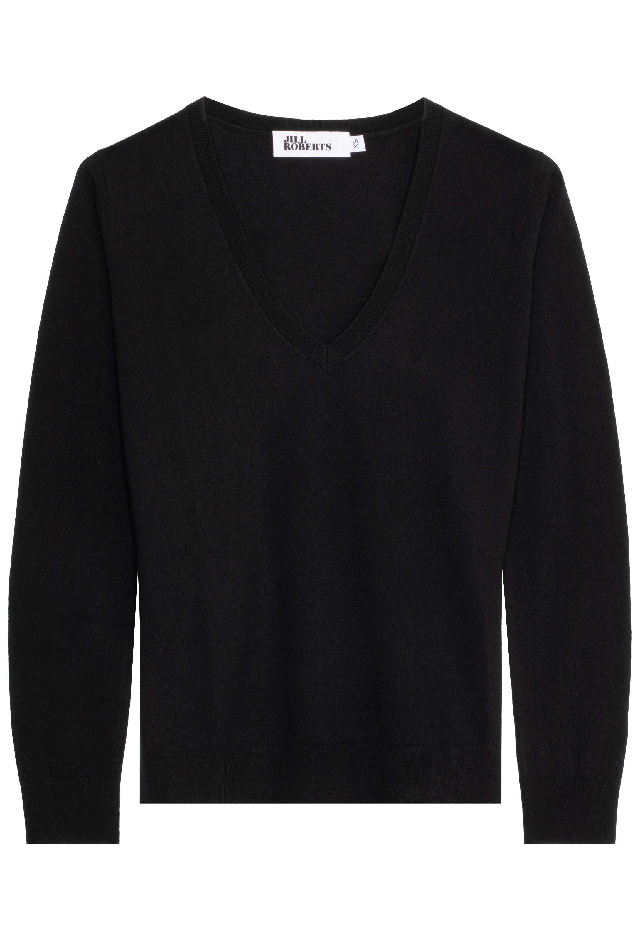 Black sweater on a white background