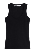 Black tank top on a white background