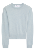 Light blue sweater on a white background