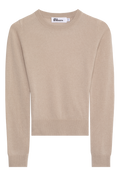 Beige sweater on a white background