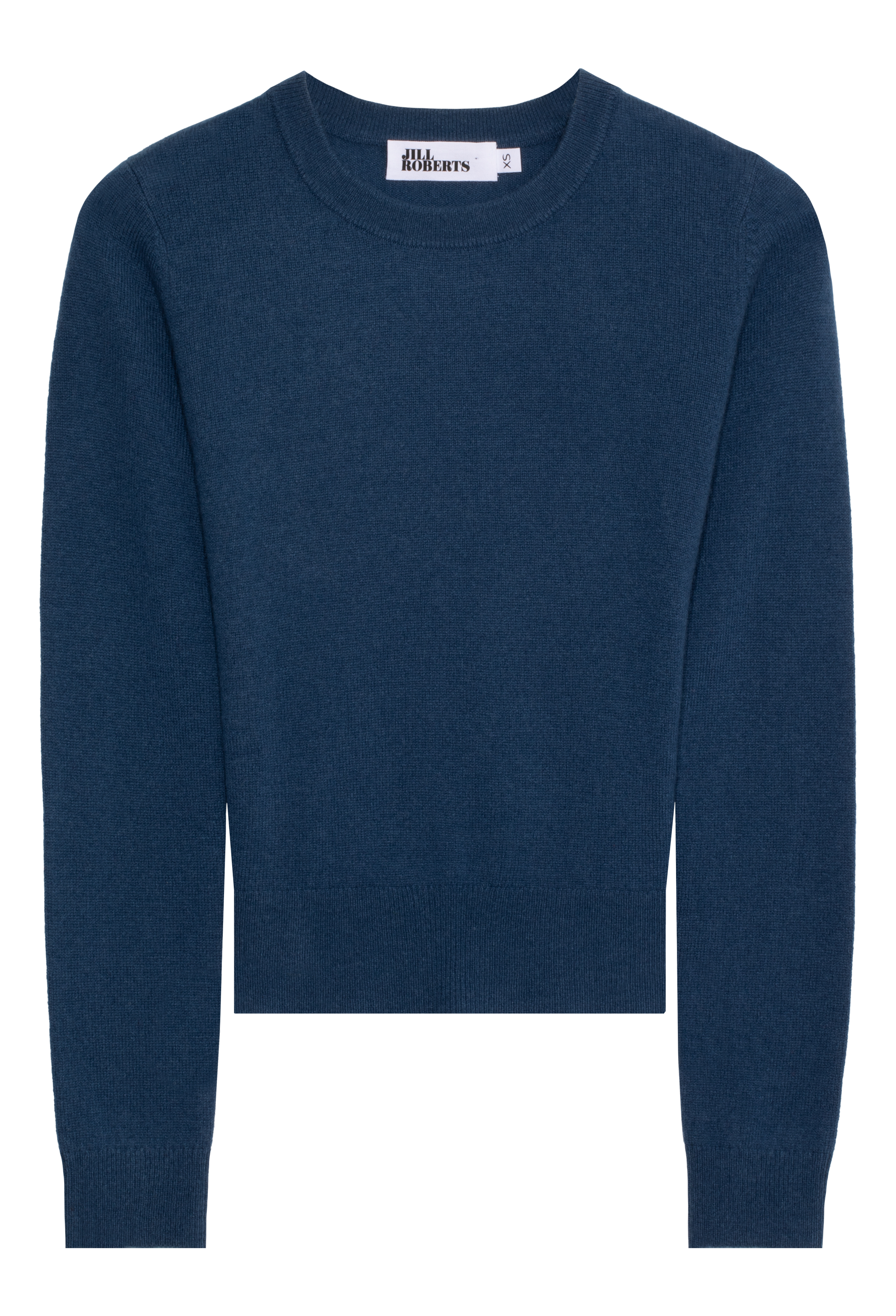 Blue sweater on a white background