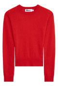 Red sweater on a white background