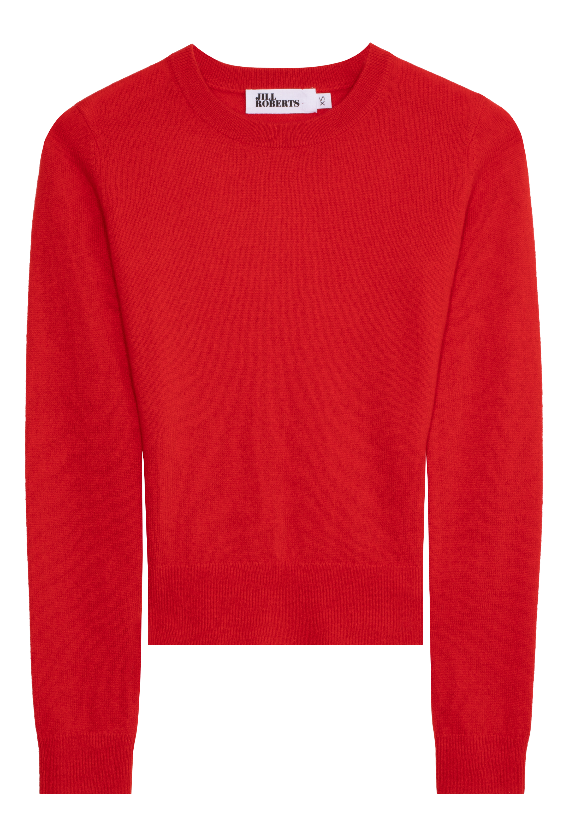 Red sweater on a white background