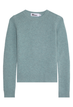 faded blue heathered cashmere sweater on a transparent background