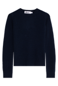 navy cashmere sweater on a transparent background