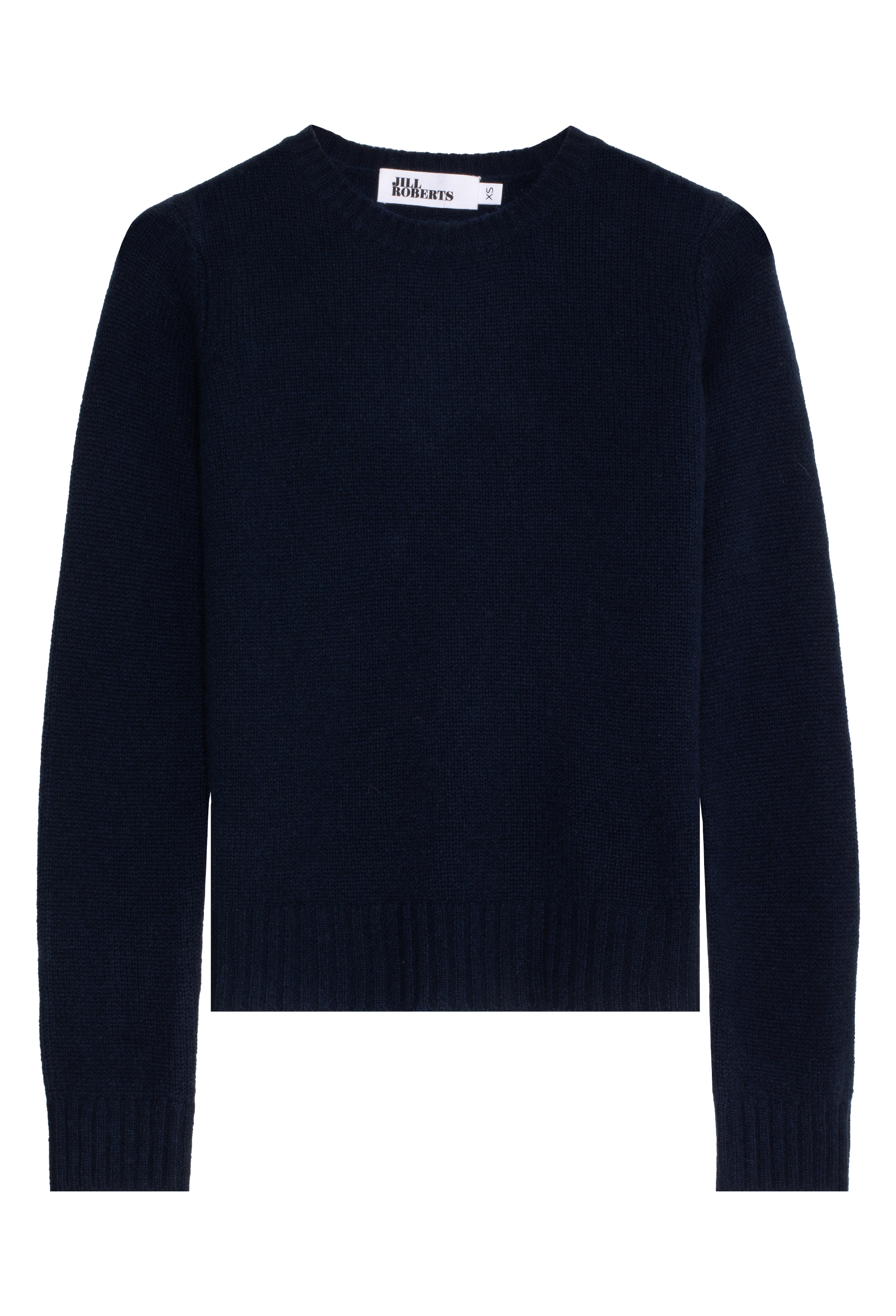 navy cashmere sweater on a transparent background