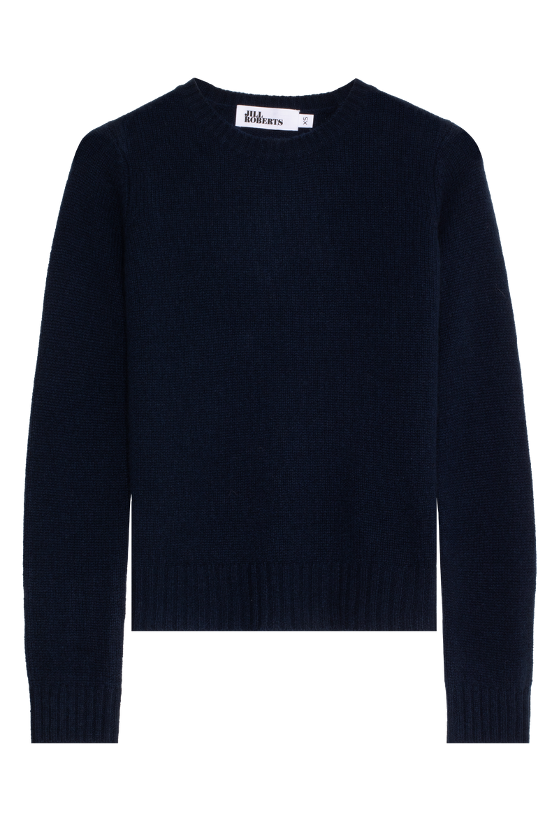 navy cashmere sweater on a transparent background
