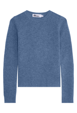 Blue sweater on a white background