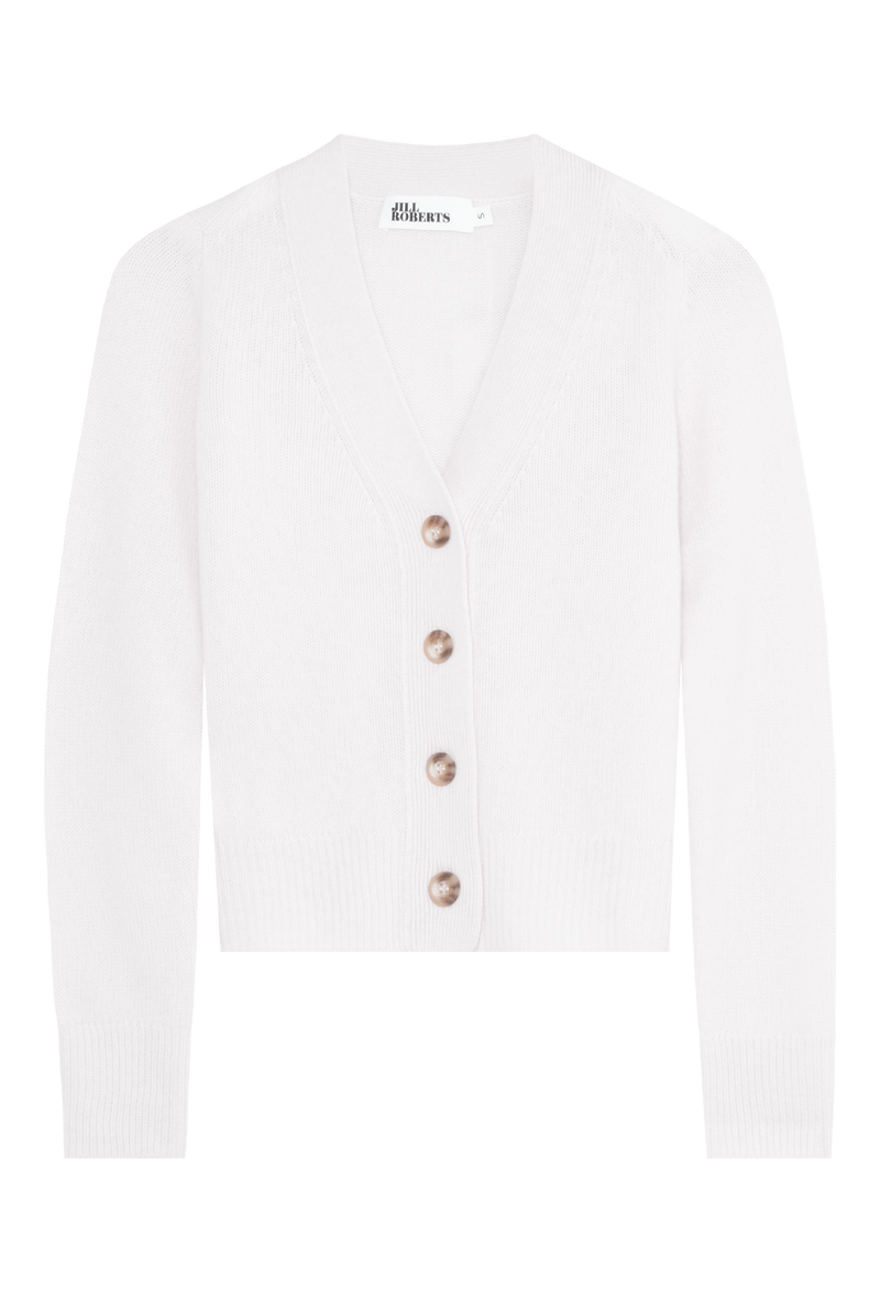 Shrunken V-Neck Cardigan