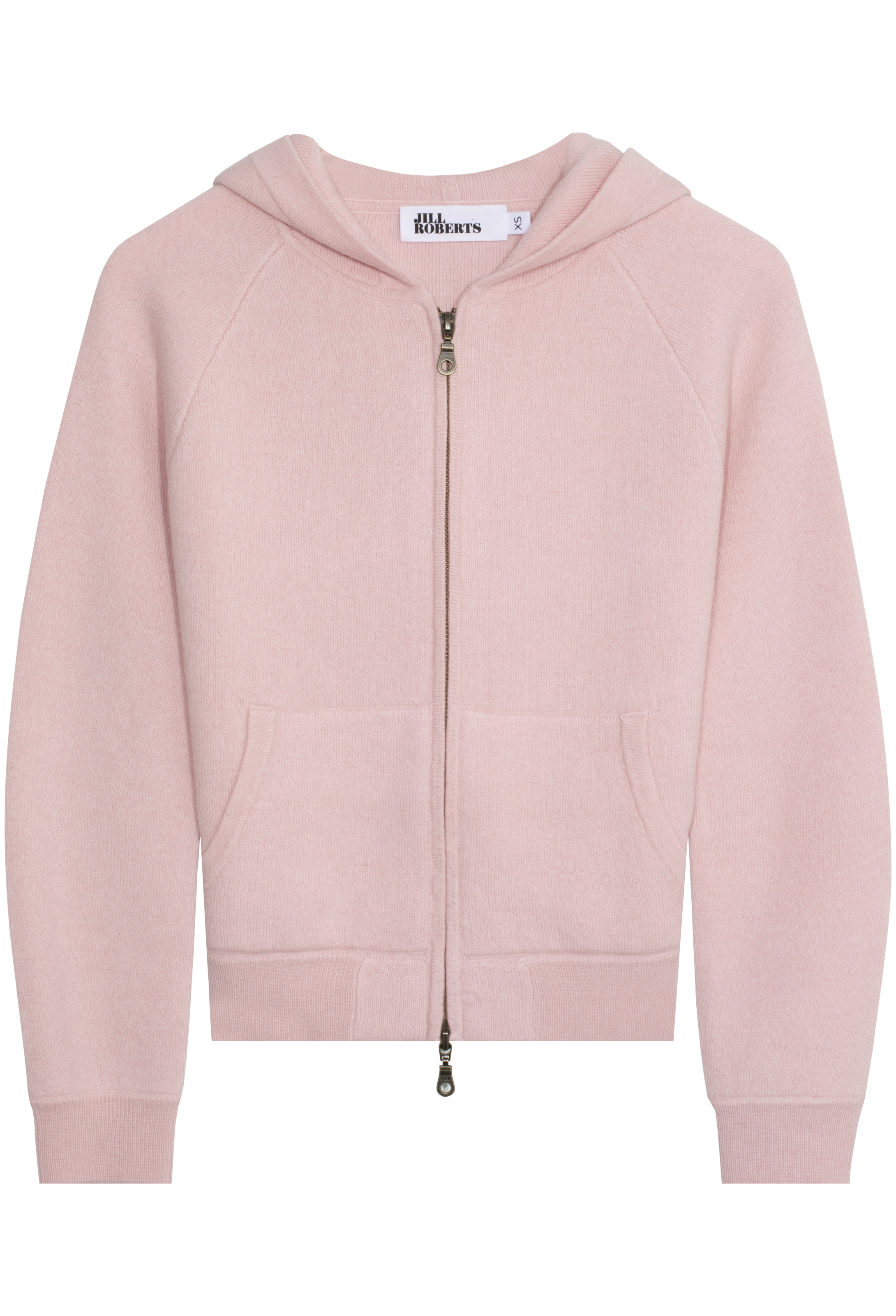 Pink hoodie on a white background