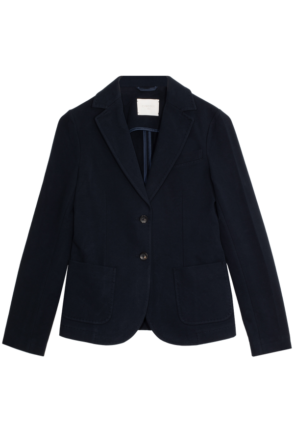 navy blue blazer on a white background