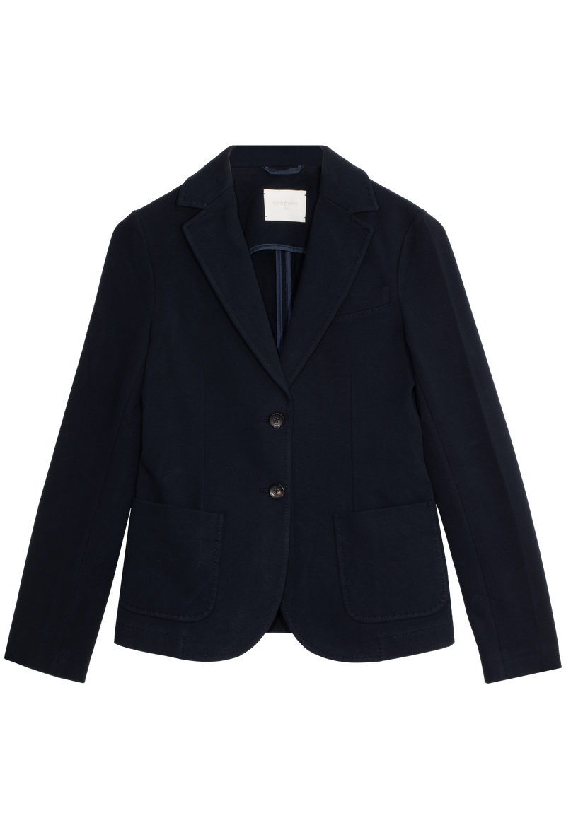 navy blue blazer on a white background