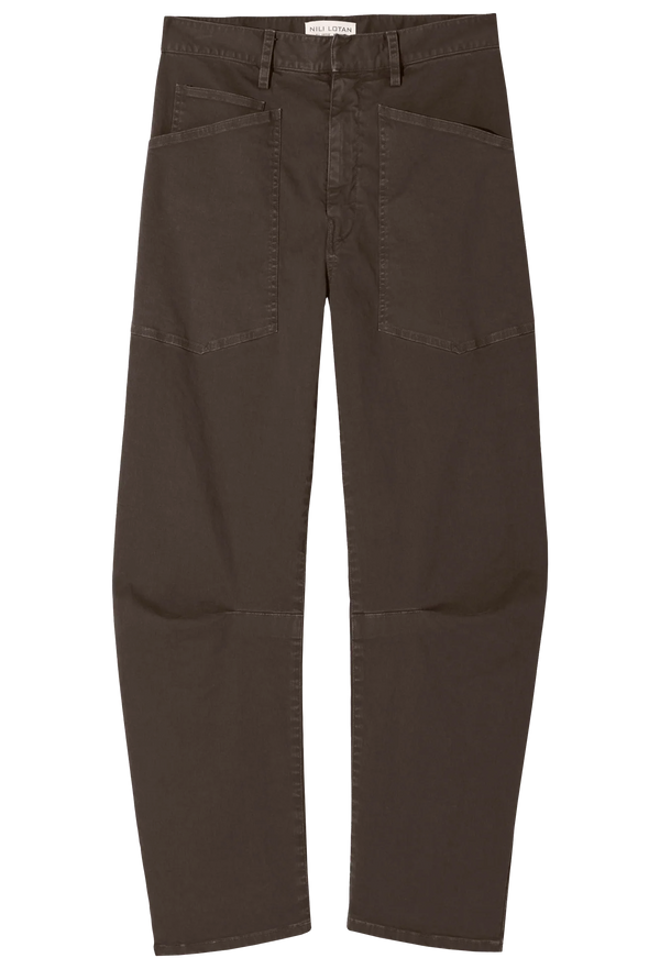 Brown pants on a white background