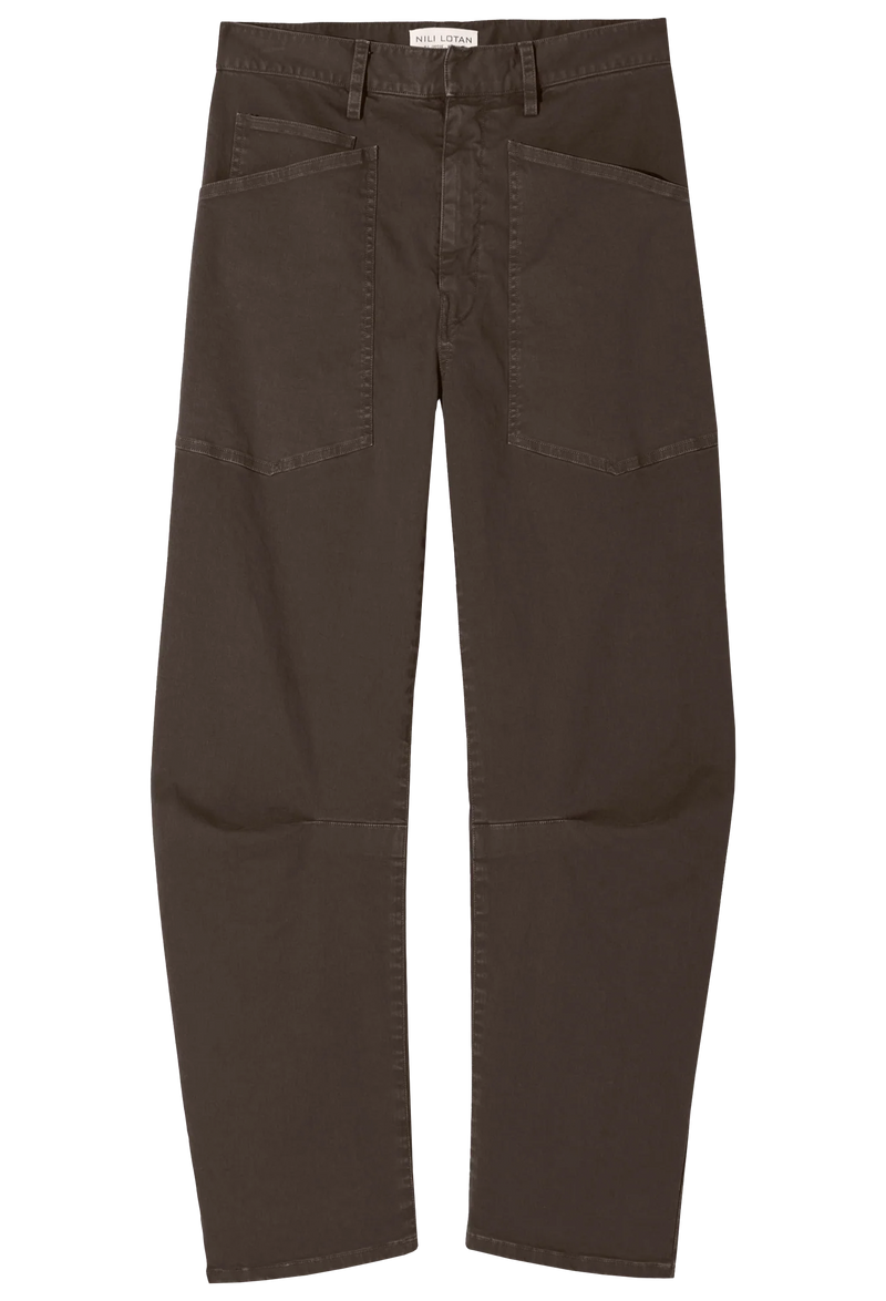 Brown pants on a white background