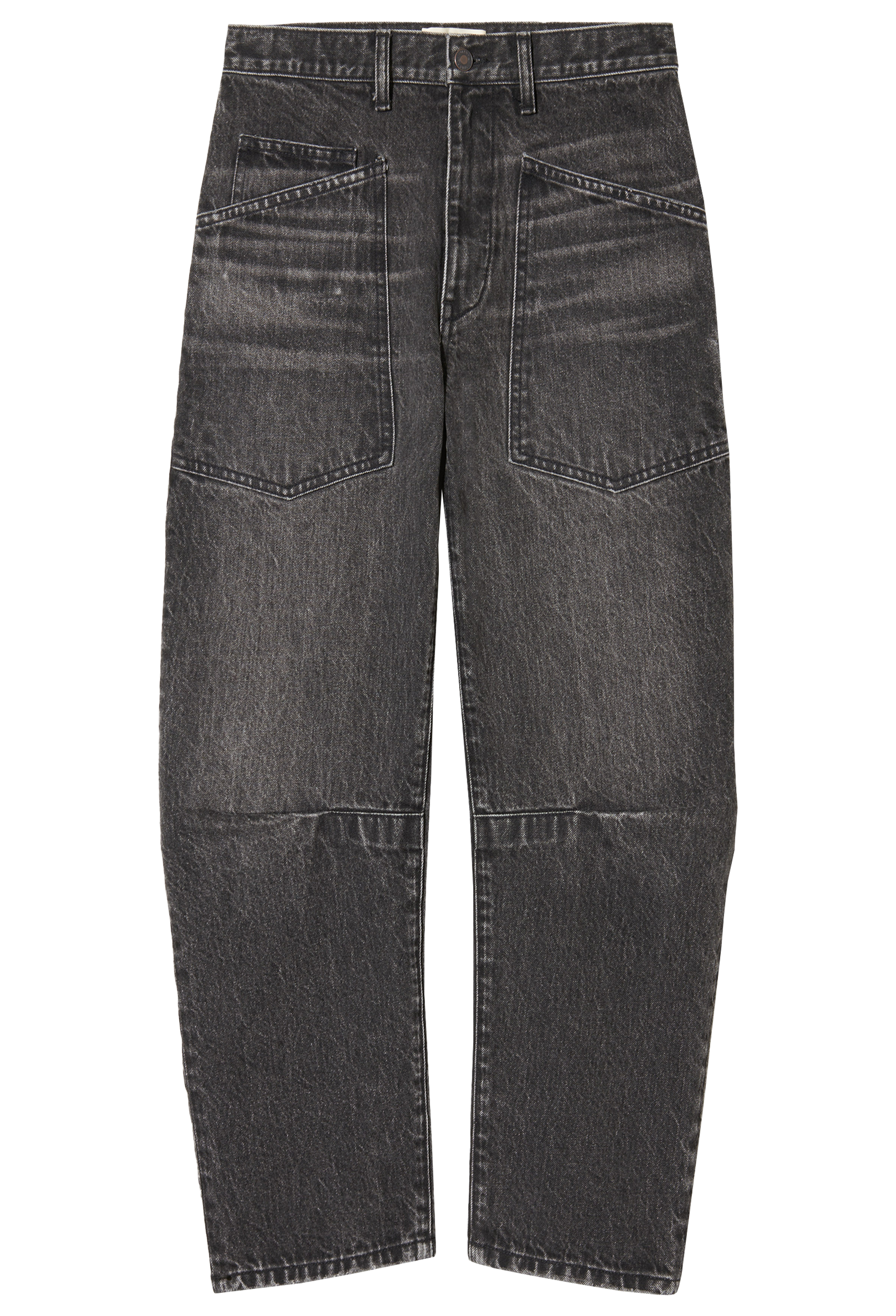 Black jeans on a white background
